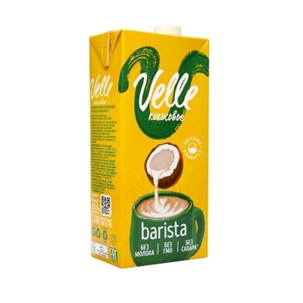 Напиток на раст осн Velle Кокосовое класс ультрапаст и асепт упак д/пит детей старше 3-х лет 1л
