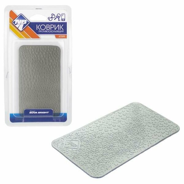 Коврик на панель приборов противоскользящий, 14х8 см ТМ Nova Bright (Нова Брайт)