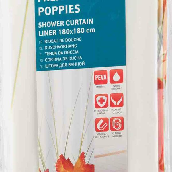 Штора для ванной Tatkraft Маки, 180×180 см