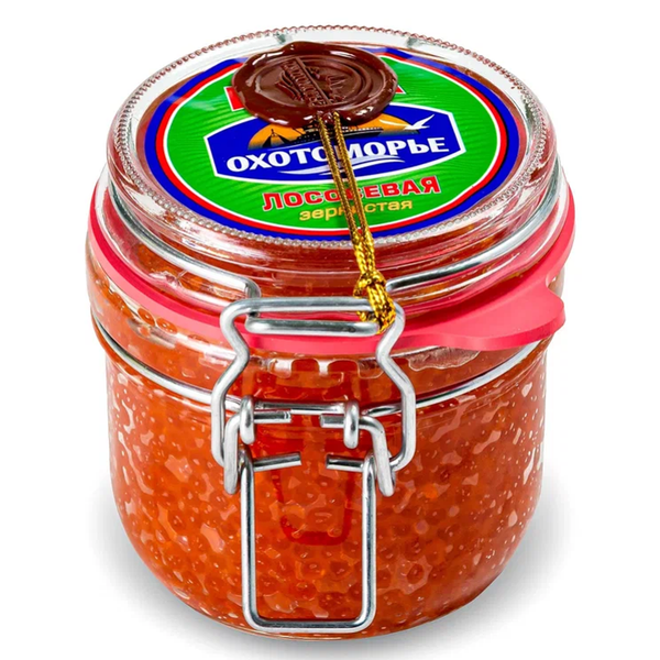 Икра красная Горбуша Охотоморье ст. банка евро 230г