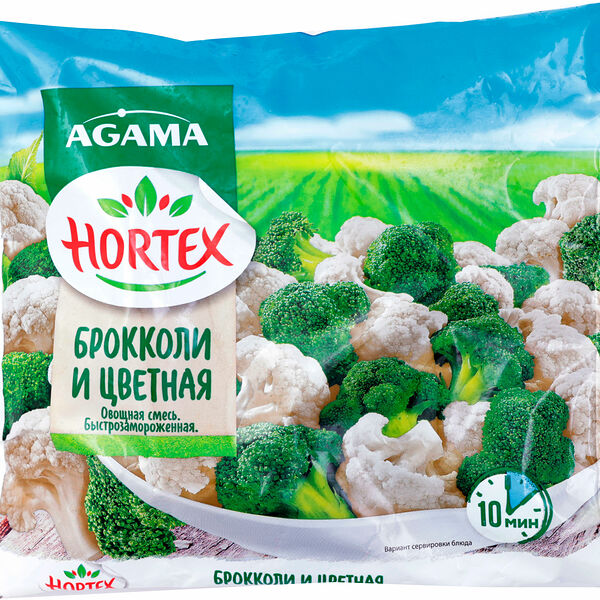 Смесь овощная Hortex Брокколи и цветная быстрозамороженная