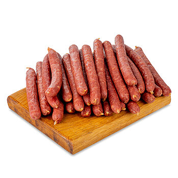 Колбаски Богородский мпз Охотничьи полукопчёные