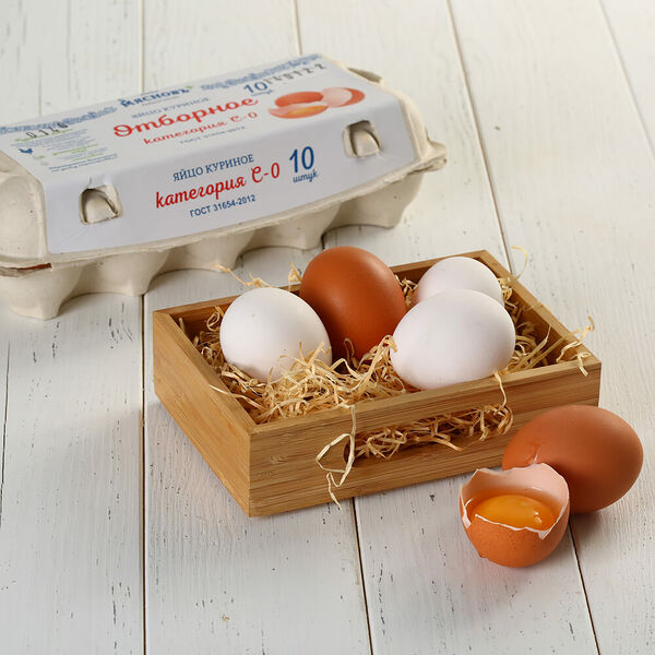 Яйца куриные столовые отборные МясновЪ Ферма 10 шт