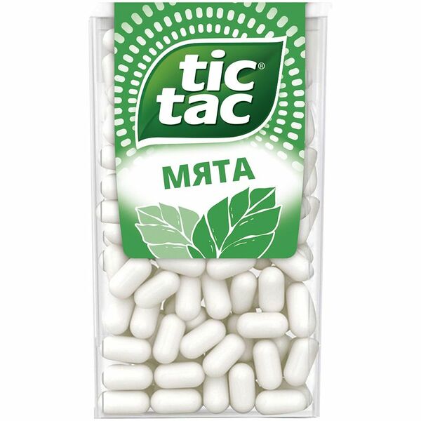 Драже Tic Tac со вкусом мяты, 49г