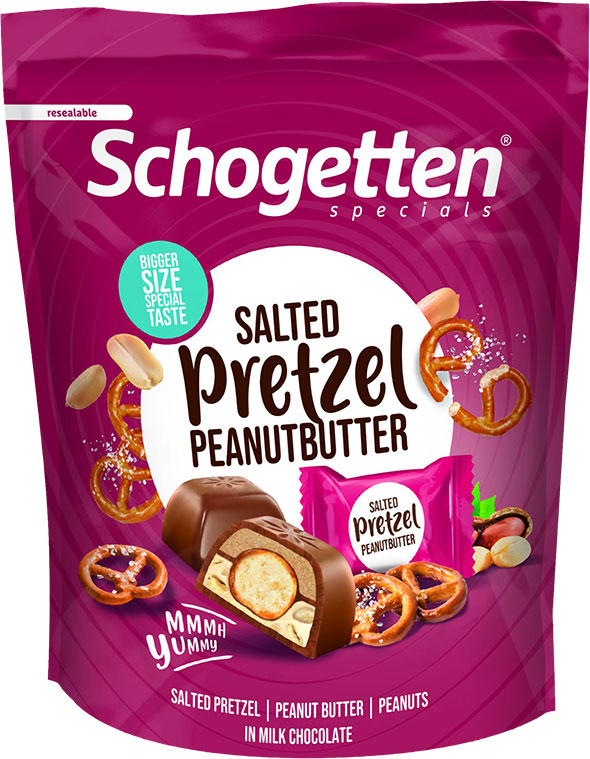 

Шоколадные конфеты Schogetten Specials c кренделем и арахисовой пастой