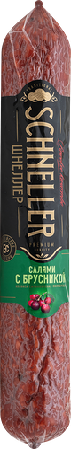 Колбаса Schneller Салями сырокопченая с брусникой вес