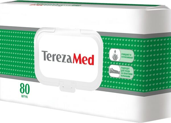 Влажные салфетки TerezaMed Алоэ вера 80шт