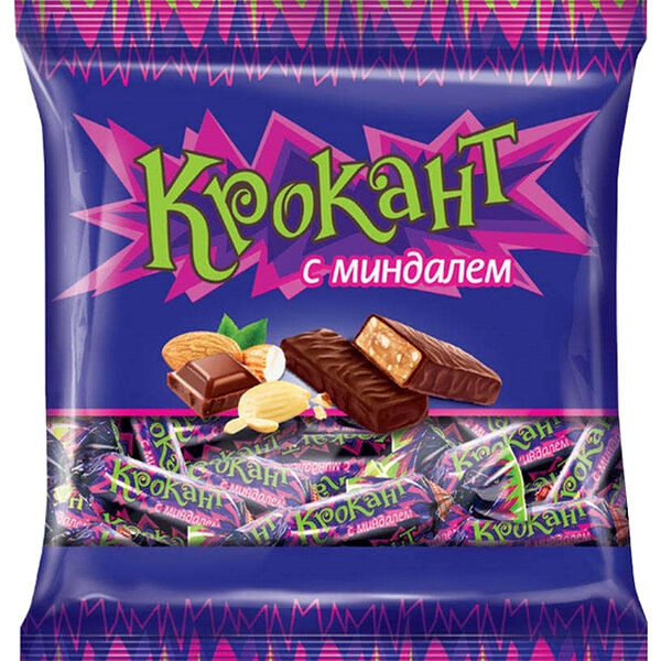 Конфеты шоколадные Крокант KDV с миндалём, 180г