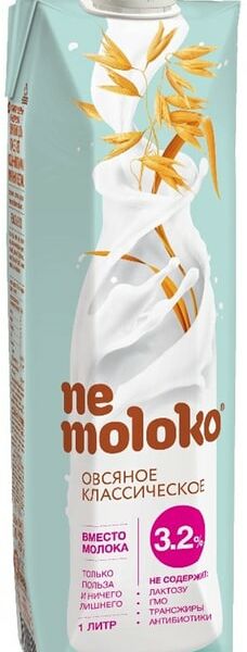 Напиток овсяный Nemoloko Классический 3.2% 1л