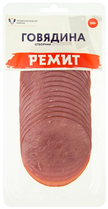 

Говядина Ремит Отборная копчено-вареная 150 г
