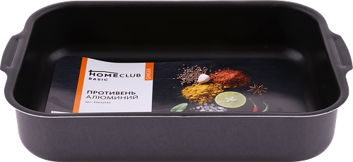 Противень HOMECLUB Ginger 19х25см, штампованный алюминий, антипригарное покрытие, Арт. 44632519