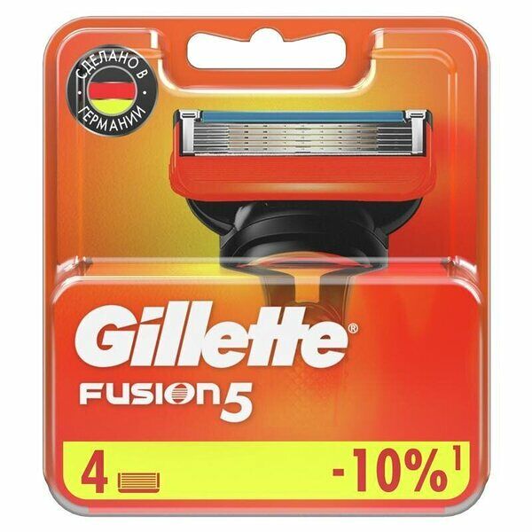 Кассеты Gillette Fusion 5 сменные для бритья 4 шт