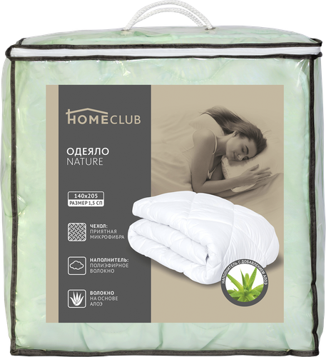 

Одеяло стеганое HOMECLUB Nature 205х140см, Арт. ОСВ_N-61131у