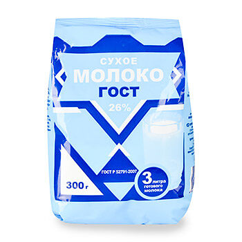 Молоко сухое цельное ГОСТ 26% жирности