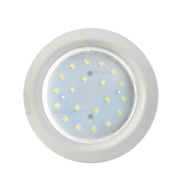 Светильник встраиваемый ECOLA без рефлектора, с подсветкой, GX53, 106х48 мм, матовый белый