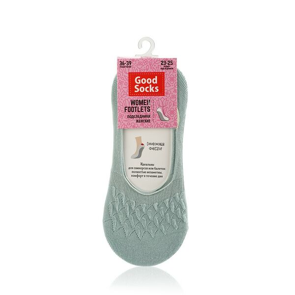 Женские подследники Good Socks Light Green, р.36-39