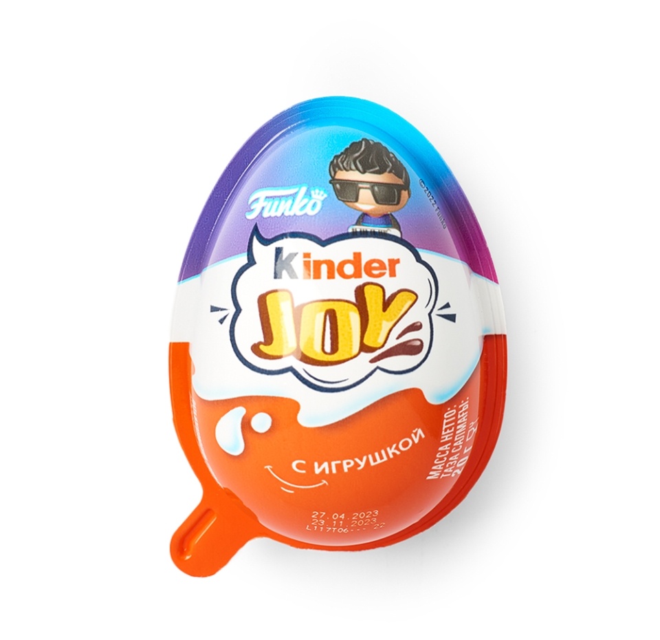 

Шоколадное яйцо Kinder Joy Funko для мальчиков с игрушкой в ассортименте 20 г