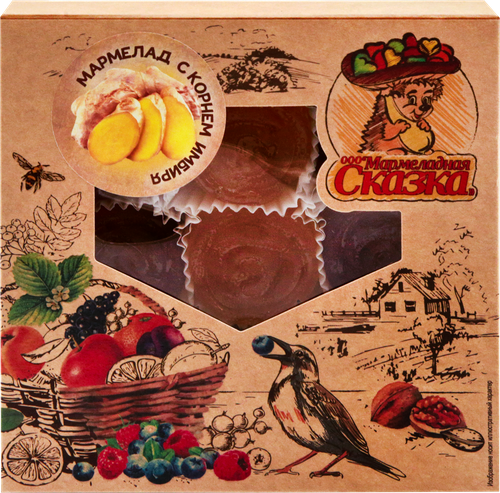 

Мармелад МАРМЕЛАДНАЯ СКАЗКА со свежим корнем имбиря, 300г