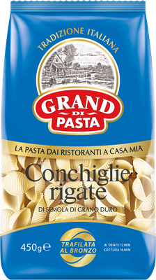 Макароны GRAND DI PASTA Conchiglie rigate группа А