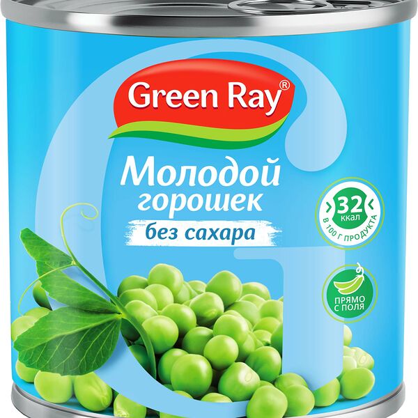 Горошек Green Ray Молодой без сахара