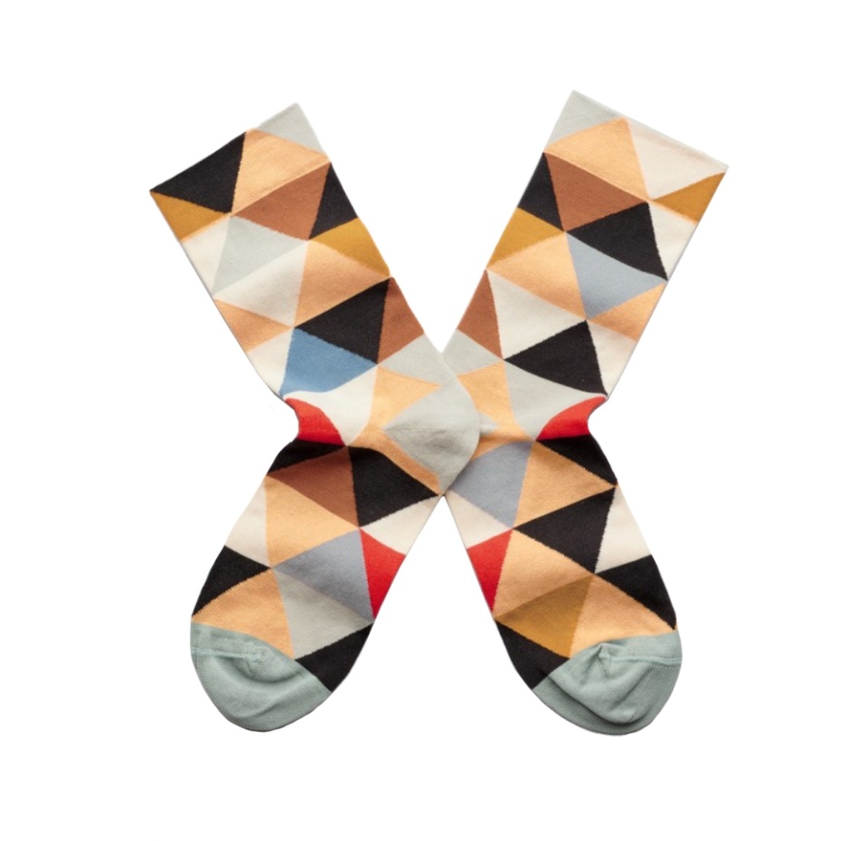 

Носки унисекс Bonne Maison Diamond Multico размер 39/41, высокие, Франция