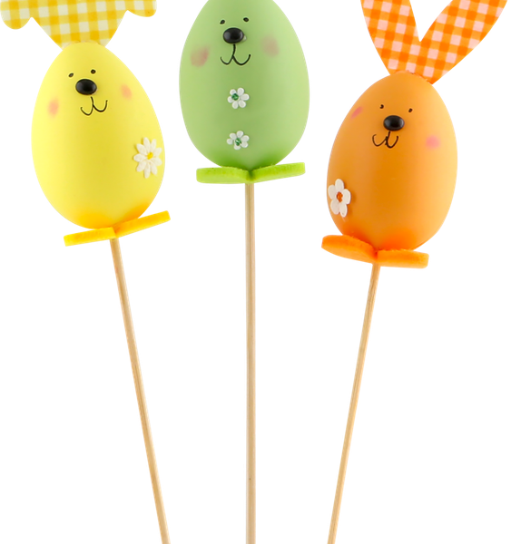 Набор украшений декоративных Пасхальный символ, на ножке, в ассортименте