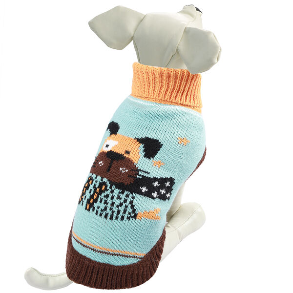 Triol свитер Собачка Голубой, XS, Унисекс