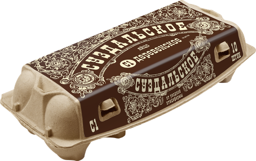 

Яйцо куриное Суздальское Деревенское С1 10 шт. 600 г