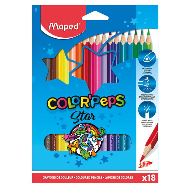 Цветные карандаши Color Peps Maped Товар 18 шт арт. 183218