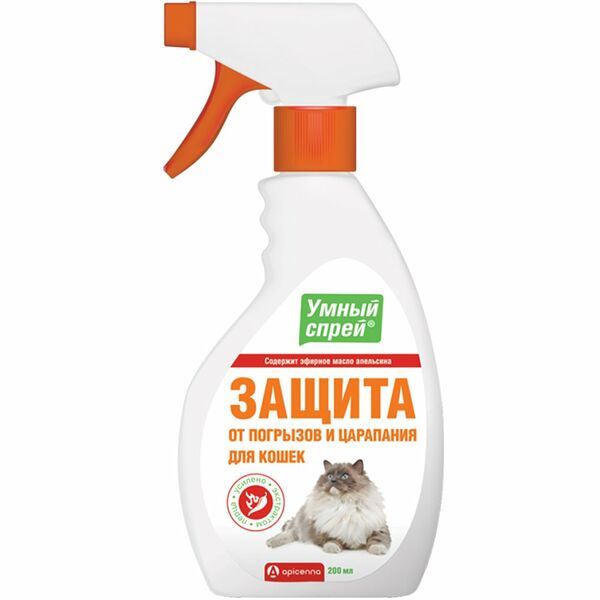 Спрей Умный спрей защита от погрызов и царапания для кошек