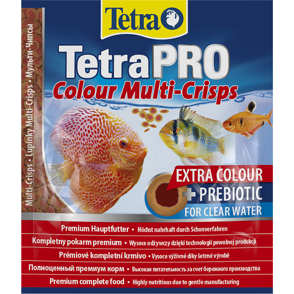 Корм чипсы TetraPro Colour для любых видов тропических рыб