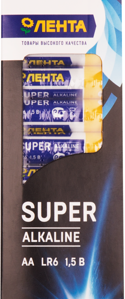 Элементы питания ЛЕНТА АА алкалиновый Арт. ALR612, 12шт