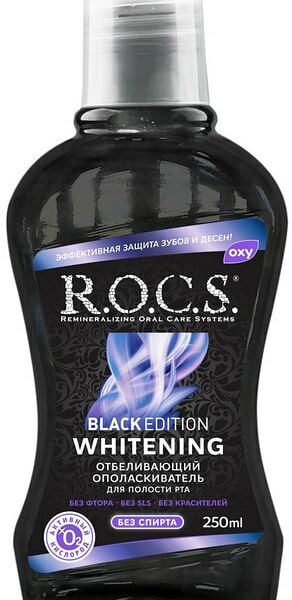 Ополаскиватель для полости рта R.O.C.S. Black Edition 250мл