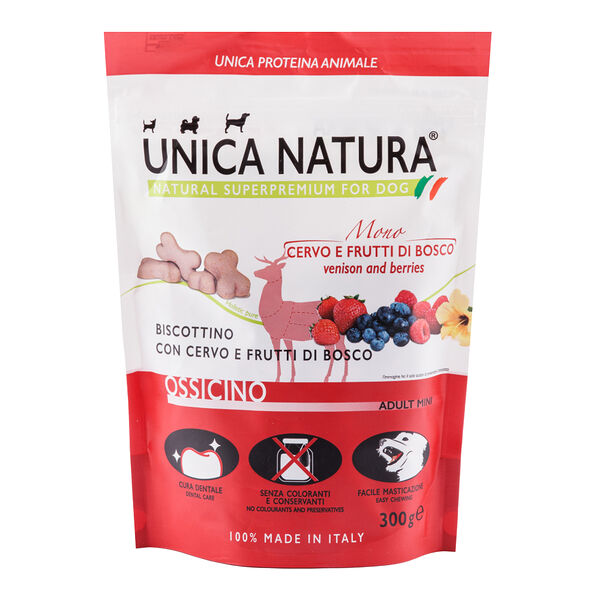 Лакомство для собак с мясом оленя и ягодами, 300 гр.