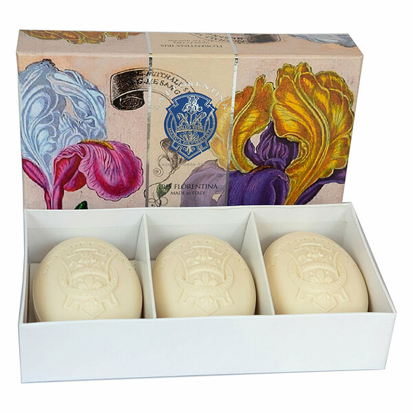 LA FLORENTINA Florentina Iris Набор мыла для тела Флорентийский ирис (Мыло 150 г + Мыло 150 г + Мыло 150 г)