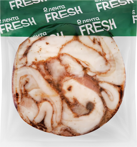 

Сало Лента Fresh копченое с чесноком вес до 1 кг