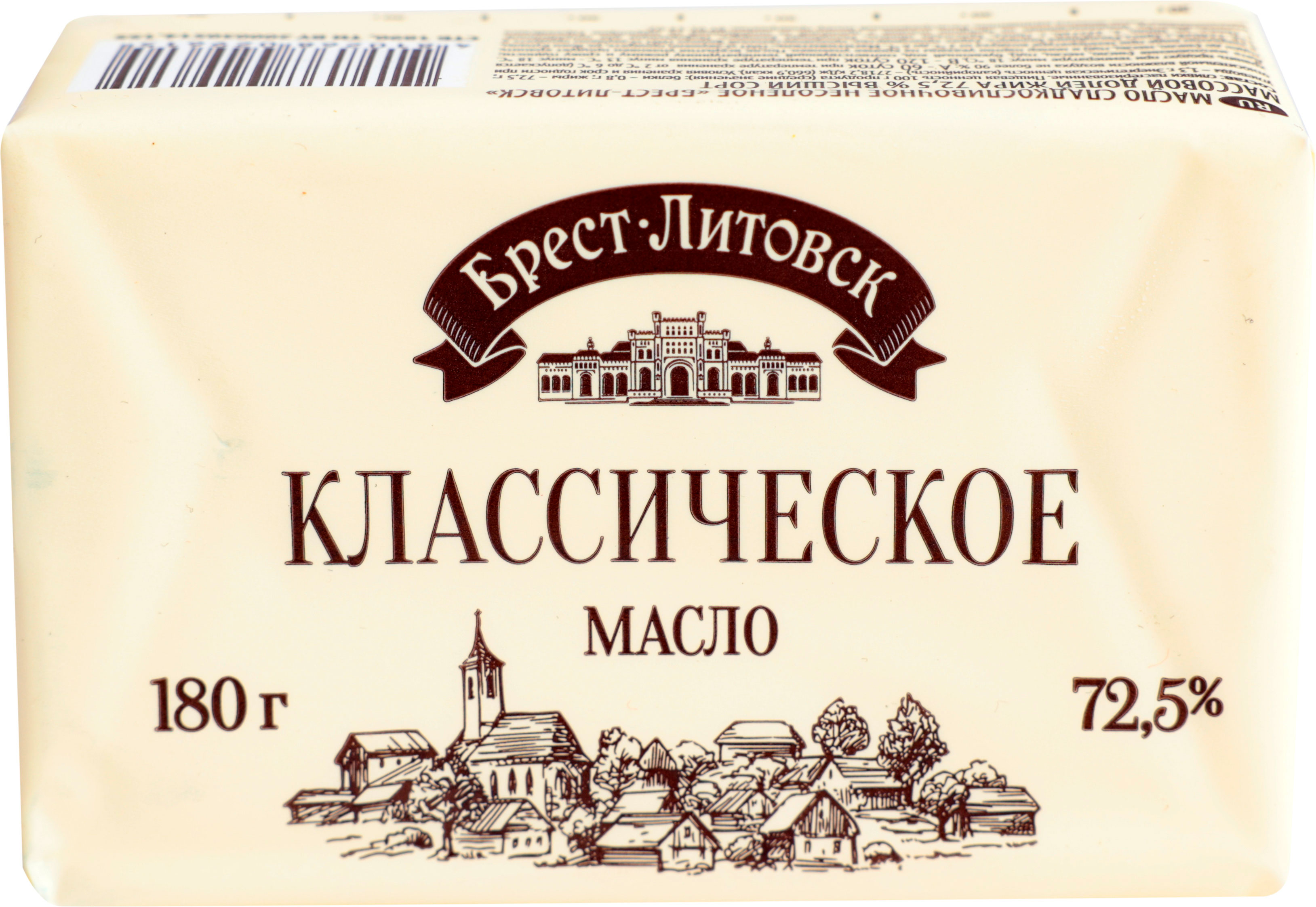 

Масло сливочное Брест-Литовск 72.5%