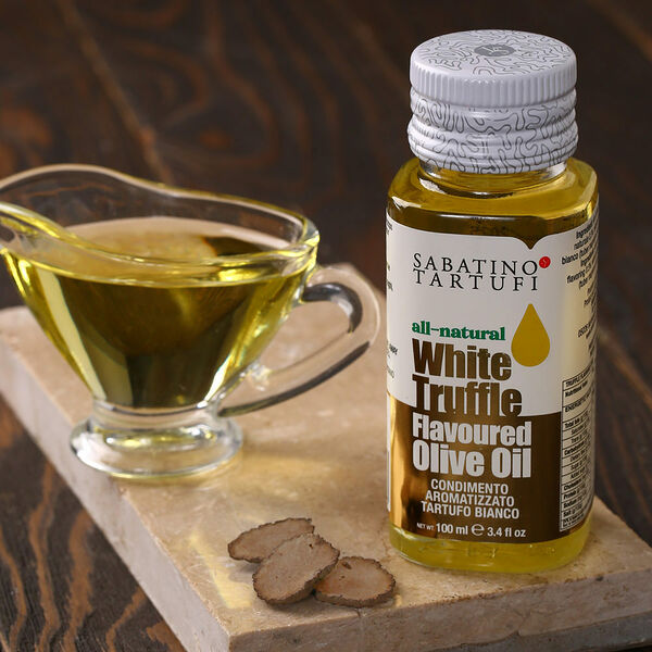 Масло оливковое с белым трюфелем Сабатино Тартуфи рафинированное с добавлением нерафинированного от КуулКлевер Италия