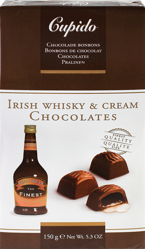 

Конфеты шоколадные Cupido Irish с алкогольной начинкой 150 г
