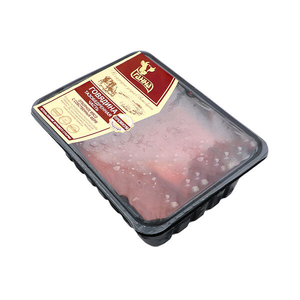 П/ф мясной б/к Тазобедренная часть говяжья (лоток) охл. ГАННА