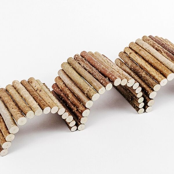 Игрушка для грызунов Мост деревянный малый 20х10 см