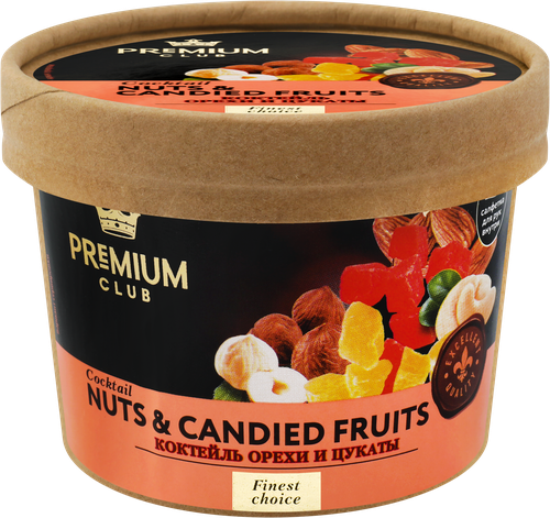 

Коктейль фруктово-ореховый Premium Club орехи и цукаты 150 г