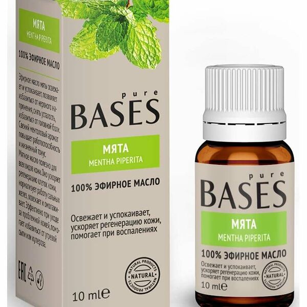 Масло эфирное Мята ТМ Pure Bases (Пьюр Бэйсес)