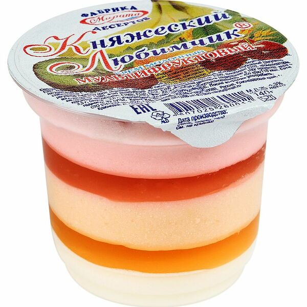 Крем молочный Мирата Княжеский любимчик мультифруктовый пятислойный 4.5% 140 г