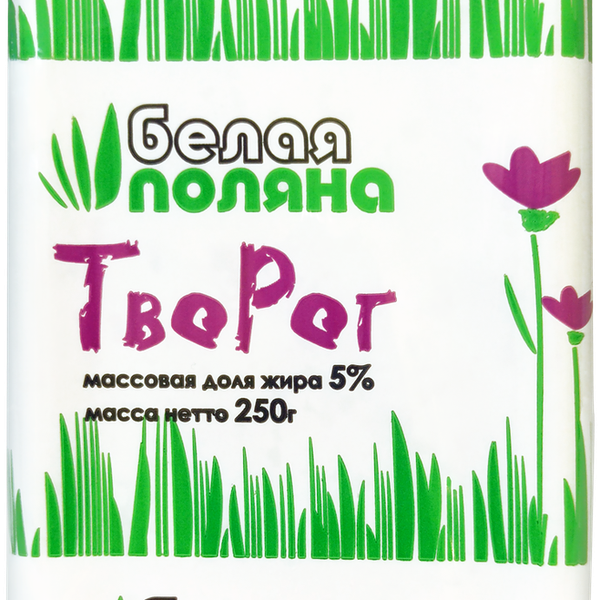 Творог МЗ СЫКТЫВКАРСКИЙ Белая поляна 5%, без змж