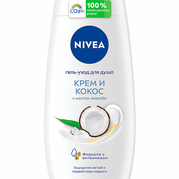 Гель-уход для душа Nivea Крем и кокос 250 мл