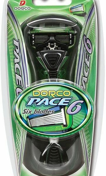 Бритвенный станок Dorco Pace6 6 лезвий, 2 кассеты