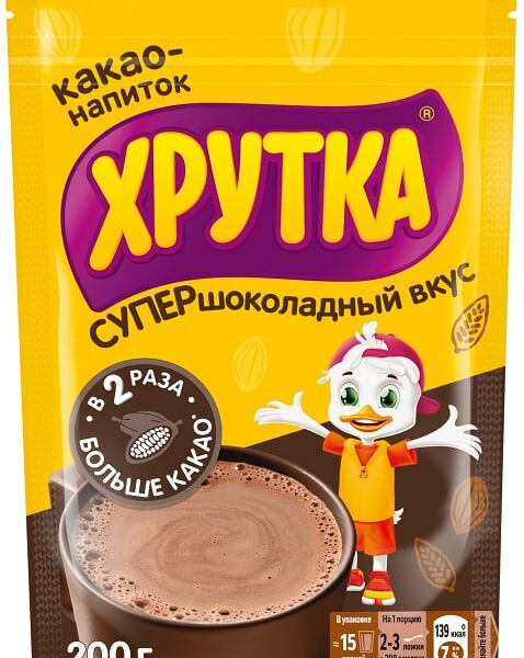 Какао Хрутка супер шоколад, 200 г