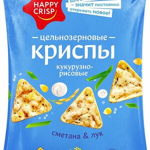 Чипсы Happy Crisp сметан-лук
