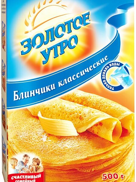 Смесь для выпечки Золотое утро Блинчики классические 500г
